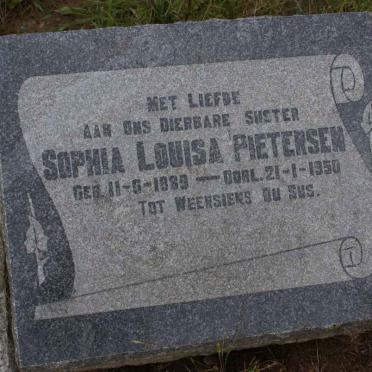 PIETERSEN Sophia Louisa 1889-1950