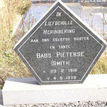 PIETERSE Babs nee SMITH 1916-1978