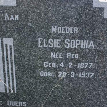 PLESSIS Elsie Sophia, du nee PEO 1877-1937