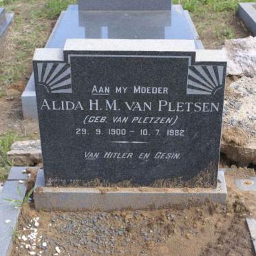 PLETSEN Alida H.M., van nee VAN PLETZEN 1900-1982