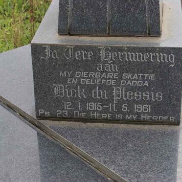 PLESSIS Dick, du 1915-1961 &amp; Frika 1917-1989 