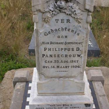 PANSEGROUW Philippus D. 1867-1926
