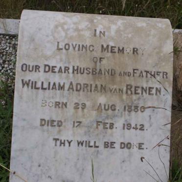 RENEN William Adrian, van 1880-1942