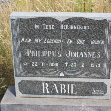RABIE Philippus Johannes 1896-1973