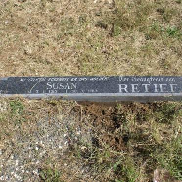 RETIEF Susan 1915-1982