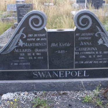 SWANEPOEL Marthinus Allaris 1913-1968 &amp; Anna Catherina ESTERHUIZEN 1910-1947