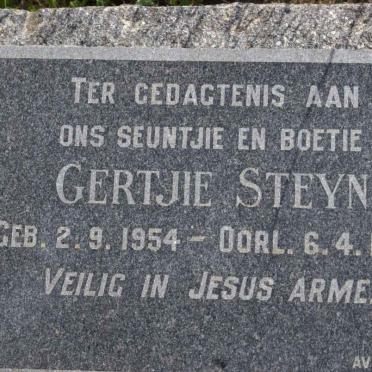 STEYN Gertjie 1954-1955