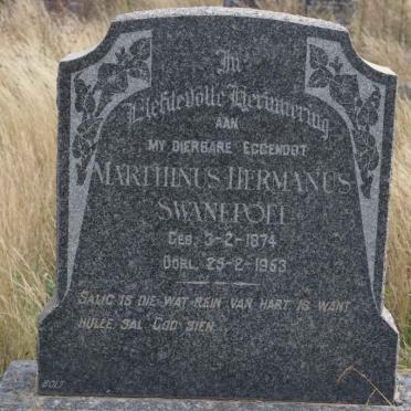 SWANEPOEL Marthinus Hermanus 1874-1953