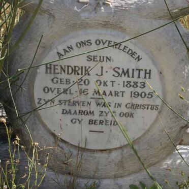 SMITH Hendrik J. 1883-1905