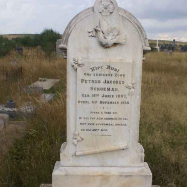 SCHOEMAN Petrus Jacobus 1897-1918