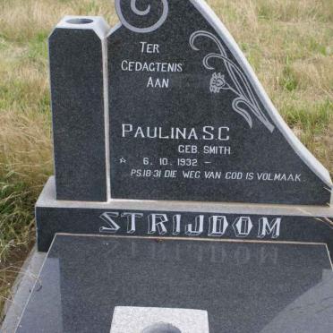 STRIJDOM Paulina S.C. nee SMITH 1932-