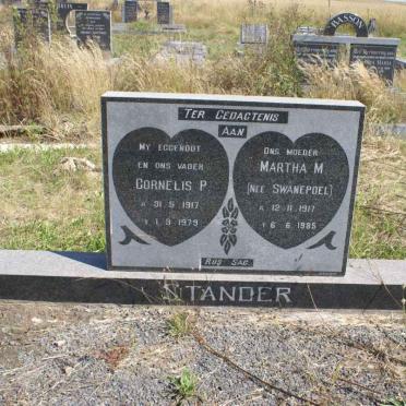 STANDER Cornelis P. 1917-1979 &amp; Martha M. SWANEPOEL 1917-1985