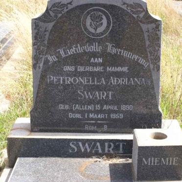 SWART Petronella Adriana nee ALLEN 1890-1959
