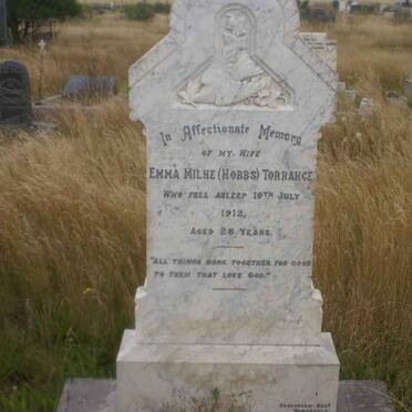 TORRANCE Emma Milne nee HOBBS -1912