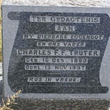 TRUTER Charles F.F. 1860-1997