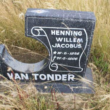 TONDER Henning Willem Jacobus, van 1926-1996