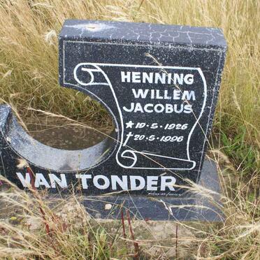 TONDER Henning Willem Jacobus, van 1926-1996