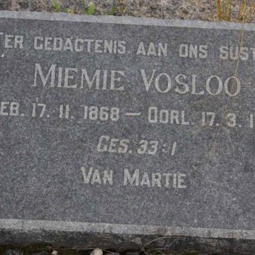 VOSLOO Miemie 1868-1935