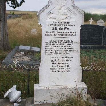 WET G.D., de 1848-1923