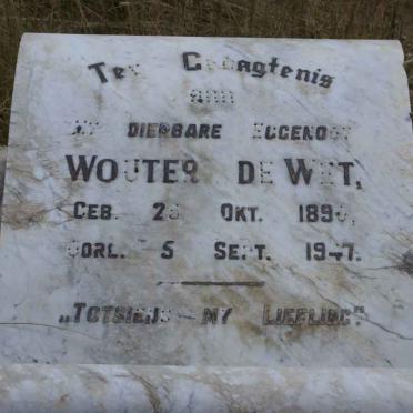 WET Wouter, de 1890-1947