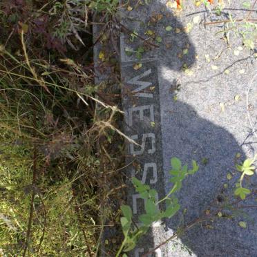 WESSELS Jacobus Christoffel 1927-1961