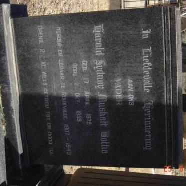 BOTHA Harold Sydney Muskett 1879-1959