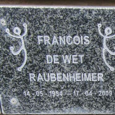 RAUBENHEIMER Francois de Wet 1954-2009