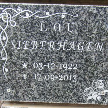 SIEBERHAGEN Lou 1922-2013