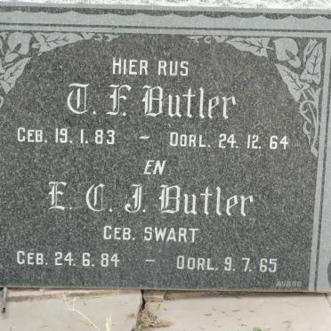 BUTLER T.F. 1883-1964 &amp; E.C.J. SWART 1884-1965