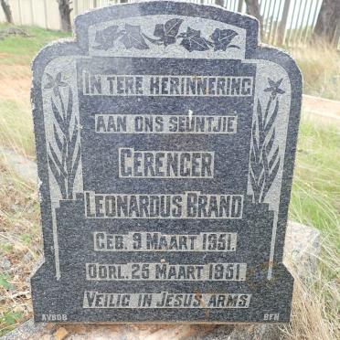 BRAND Gerenger Leonardus 1951-1951