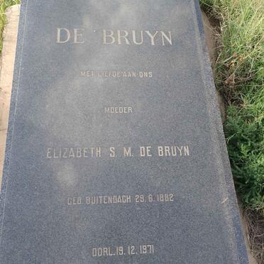 BRUYN Elizabeth S.M., de nee BUITENDACH 1882-1971
