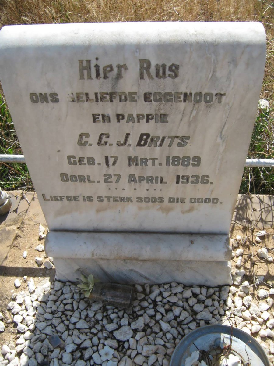 BRITS C.C.J. 1889-1936