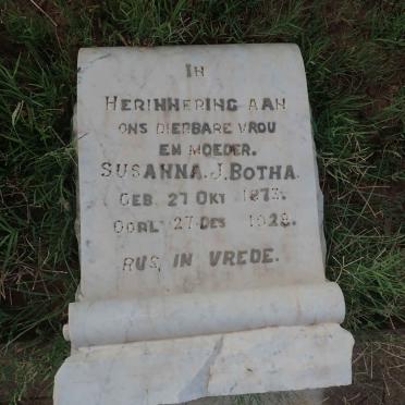 BOTHA Susanna J. 1873-1928