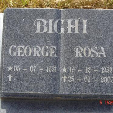 BIGHI George 1951- &amp; Rosa 1953-2000
