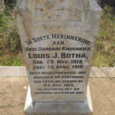 BOTHA Louis J. 1918-1919 :: BOTHA ?-1912 :: BOTHA ?-1912