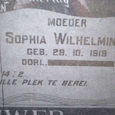 BOUWER Sophia Wilhelmina 1919-
