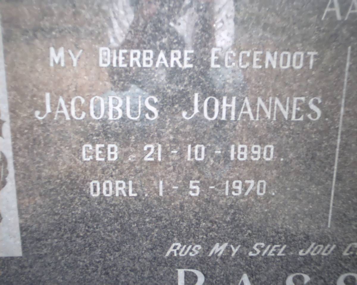 BASSON Jacobus Johannes 1890-1970