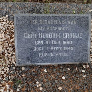 CRONJE Gert Hendrik 1890-1945