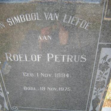 DIEDERICHS Roelof Petrus 1894-1975