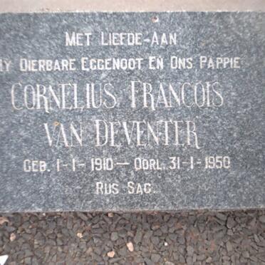 DEVENTER Cornelius Francois, van 1910-1950