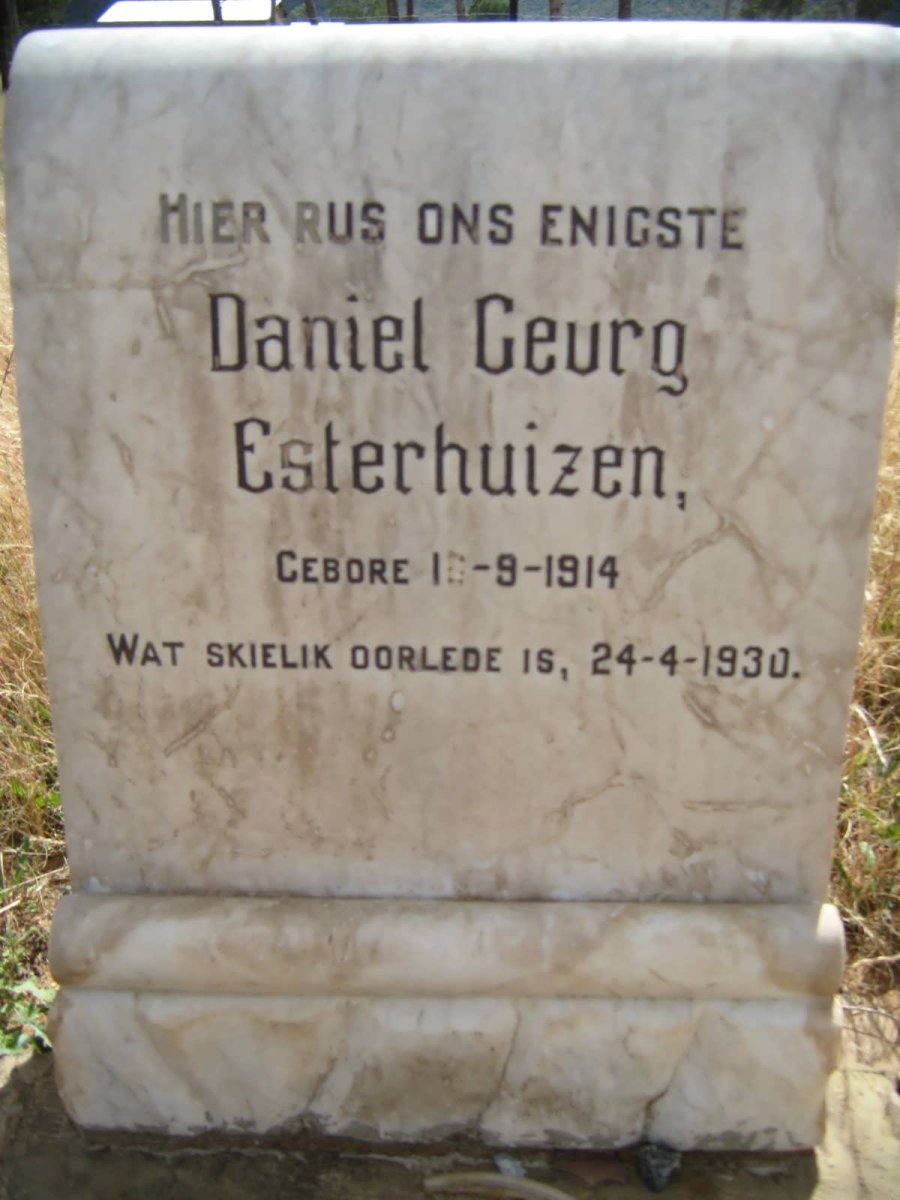 ESTERHUIZEN Daniel Georg 1914-1930