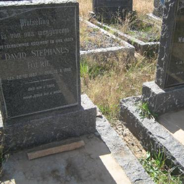 FOURIE David Stephanus 1887-1950 &amp; Maria Magdalena de BRUYN 1896-1975