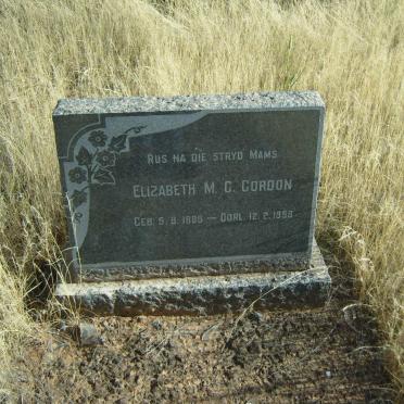 GORDON Elizabeth M.C. 1885-1958