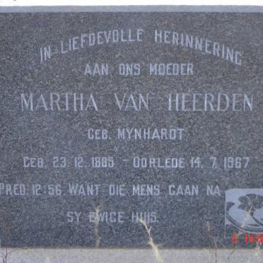 HEERDEN Martha, van nee MYNHARDT 1885-1967