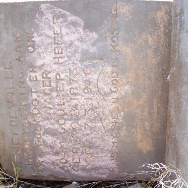 HEFER Adam Godliep 1873-1946