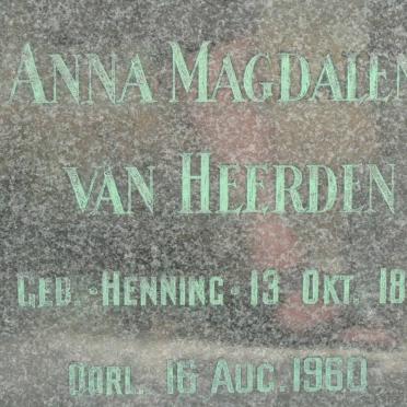 HEERDEN Cornelis Stephanus, van 1877-1944 &amp; Anna Magdalena HENNING 1868-1960