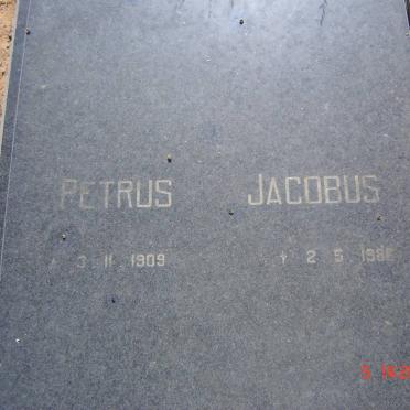 JOUBERT Petrus Jacobus 1909-1986 &amp; Johanna Christina 1910-2000 