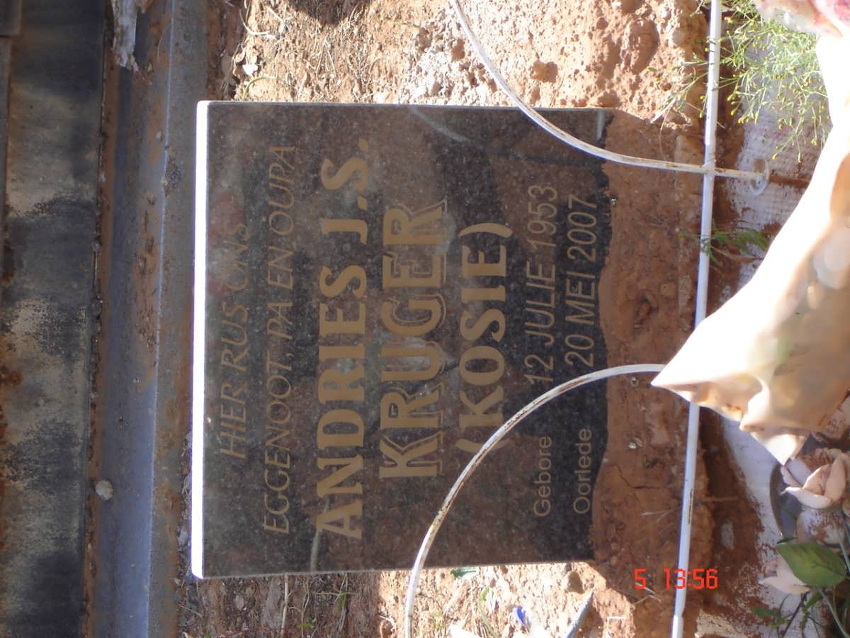 KRUGER Andries J.S. 1953-2007