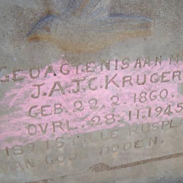 KRUGER J.A.J.C. 1860-1945