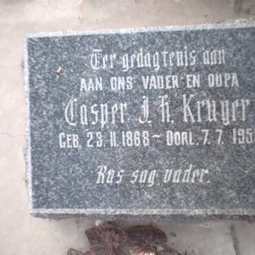 KRUGER Casper J.H. 1868-1953